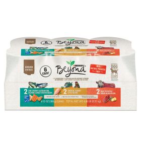 Purina Beyond Grain-Free Ground Entrees Wet Dog Food Variety Pack (6 Pack) – 13 oz Cans