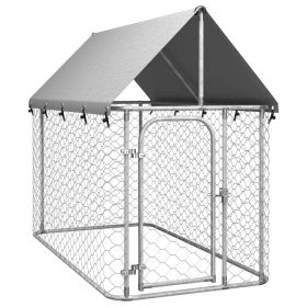 Vevor Outdoor Dog Kennel with Roof - 78.7"x39.4"x59.1"