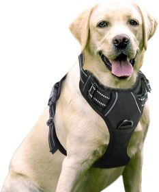 Dog Harness; No-Pull Pet Harness with 2 Leash Clips; Adjustable Soft Padded Dog Vest; Reflective No-Choke Pet Oxford Vest with Easy Control Handle for (Color: Baby Blue, quantity: X-Large)