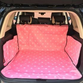 Pet Dog Car Trunk Mat Cover – Eco-Friendly, Waterproof Protector for All Dog Breeds (Color: Pink)