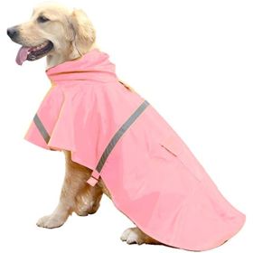 Waterproof Dog Raincoats for Large Dogs | Reflective Hoodie for Safety (Color: C3-Lake Blue, quantity: [S/M])