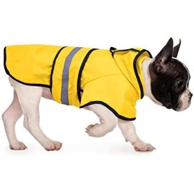 Reflective Dog Raincoat Hooded Slicker Poncho for Small to X-Large Dogs and Puppies; Waterproof Dog Clothing (Color: Clear, quantity: medium)