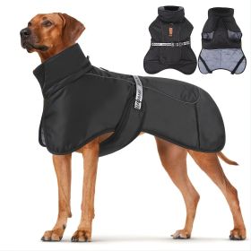 Dog Winter Coat & Anxiety Relief Vest | Windproof, Reflective, Soft Wrap for Travel & Calming (Color: Black, quantity: 5XL)