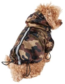 Reflecta-Sport Adjustable Reflective Weather-Proof Pet Rainbreaker Jacket (Size: Small)