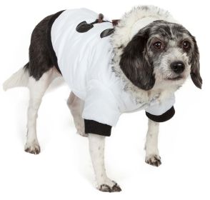 Aspen Winter-White Fashion Pet Parka Coat (Size: X-Small)