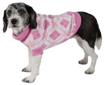 Argyle Style Ribbed Fashion Pet Sweater (Size: X-Small)