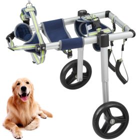 VEVOR 2 Wheels Dog Wheelchair for Back Legs, Pet Wheelchair Lightweight & Adjustable Assisting in Healing, Dog Cart/Wheelchair for Injured, Disabled (Size: Medium Size (M))